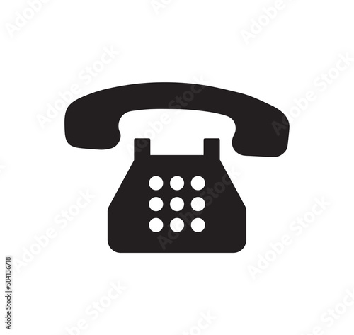 Telephone icon. Telephone vector icon.
