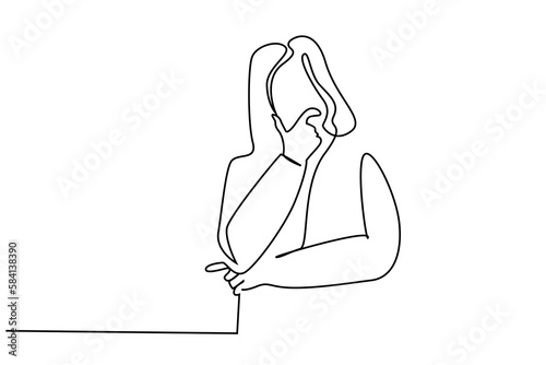 human business person thoughtful question thinking