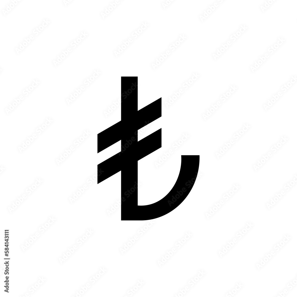Vetor de Turkey officially the Republic of Turkiye Currency Symbol ...