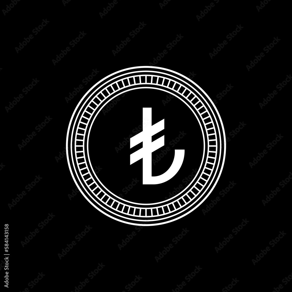 Turkey officially the Republic of Turkiye Currency Symbol, Turkish Lira Icon, TRY Sign. Vector Illustration Turkey officially the Republic of Turkiye Currency Symbol, Turkish Lira Icon, TRY Sign. Vector Illustration