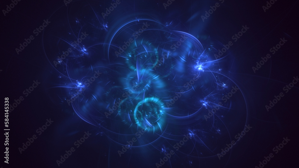 3D rendering abstract multicolor technology fractal light background 3D rendering abstract multicolor technology fractal light background