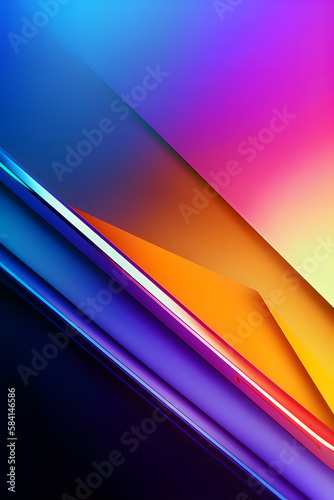 Abstract fluid iridescent holographic neon curved wave in motion, Colorful 3d render. Gradient design elements for backgrounds, banners, wallpapers