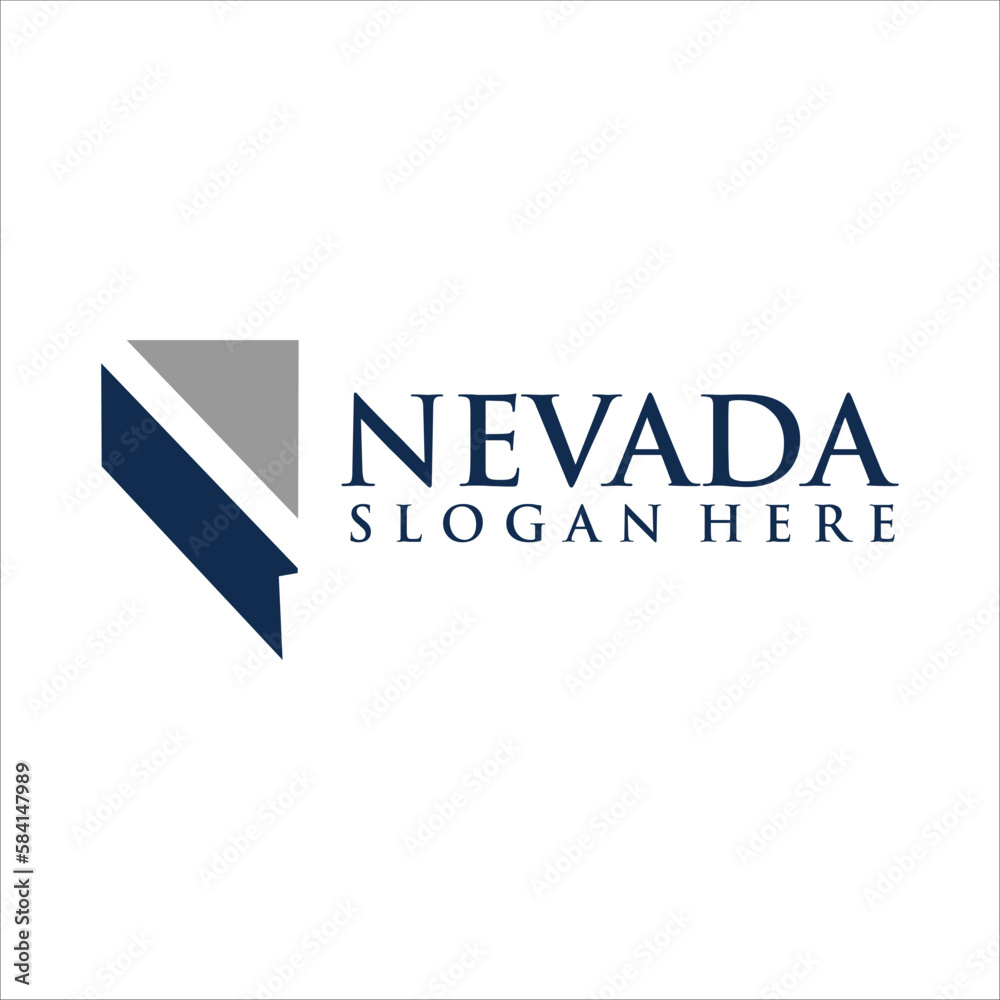 Nevada Map Logo Design template Nevada Map Logo Design template