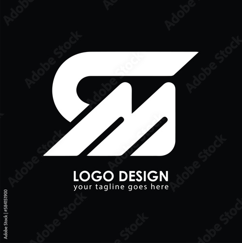 CM CM Logo Design, Creative Minimal Letter CM CM Monogram