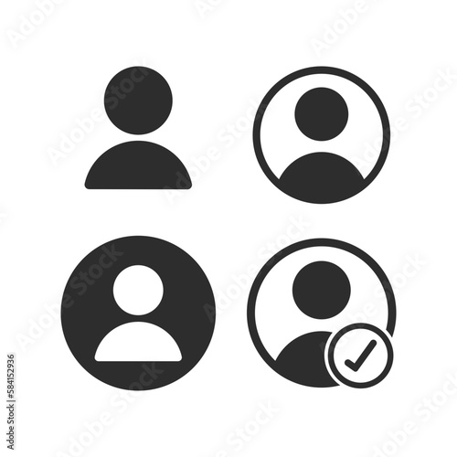 Collection of User Profile Icons for Design Elements Templates