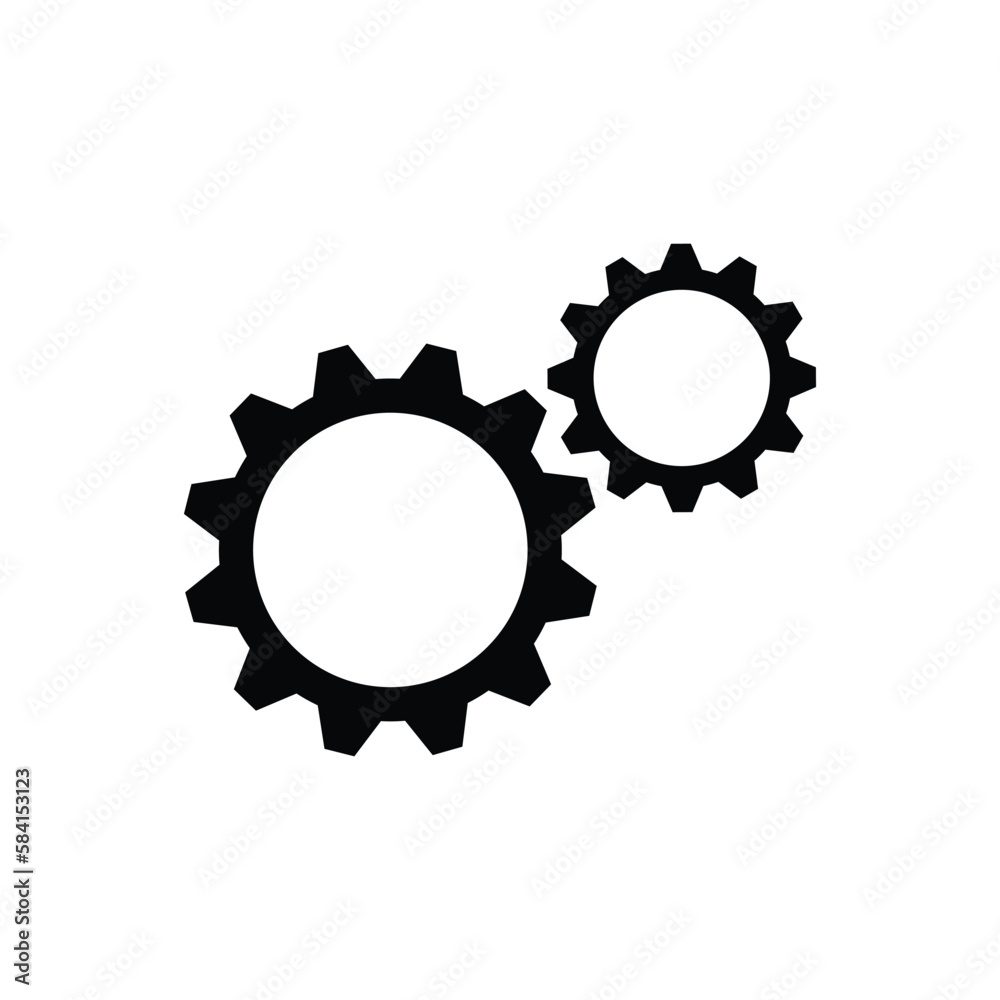 gear logo icon design vector