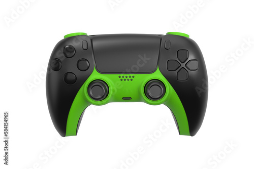 green and black video game controller