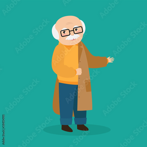 grandfather avatar character icon vector illustration design graphic vector illustration graphic design
