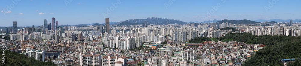 Urban Landscape in Seoul, Korea (panorama) - 02