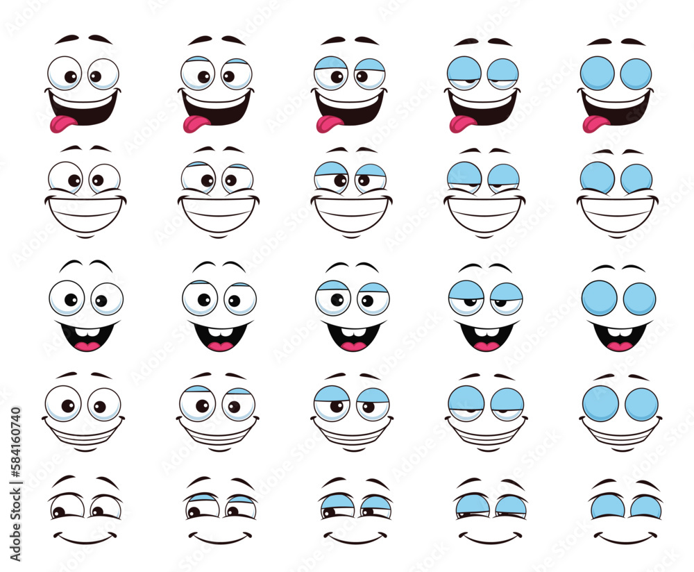 Premium Vector  Laughing character face