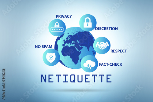 Concept of etiquette and netiquette