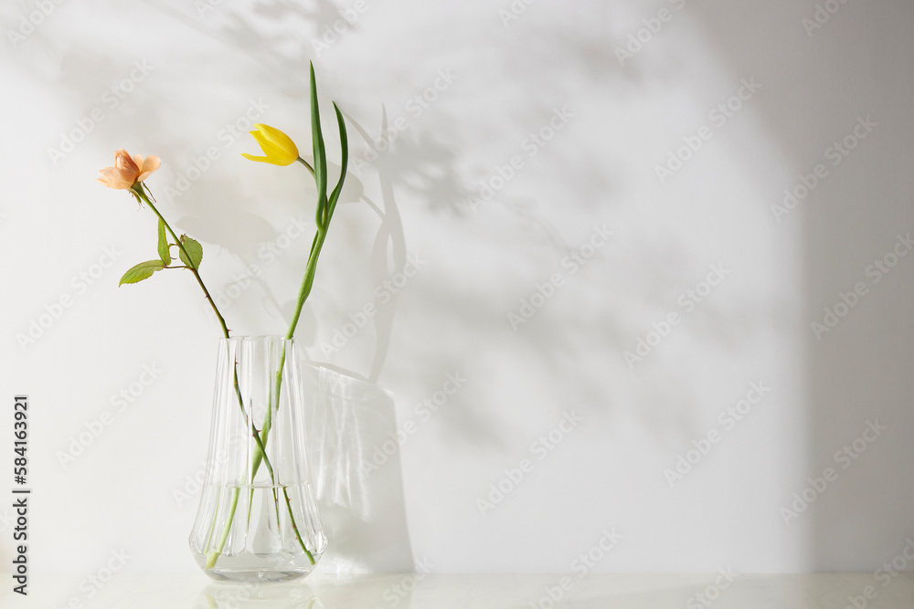 A cozy home with sunlight shining through the
windows and fresh flowers A cozy home with sunlight shining through the
windows and fresh flowers