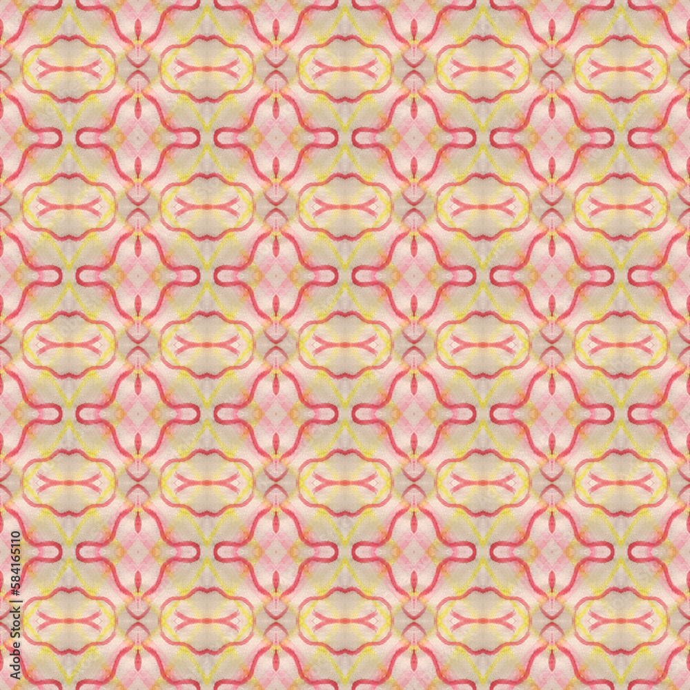 Shibori pattern. Ikat textile. Tie dye print. Red seamless stencil. Moroccan tile. Folk geometric ornament. Japanese shibori pattern. Watercolor batik paint, silk fabric. Ethnic carpet motif Shibori pattern. Ikat textile. Tie dye print. Red seamless stencil. Moroccan tile. Folk geometric ornament. Japanese shibori pattern. Watercolor batik paint, silk fabric. Ethnic carpet motif