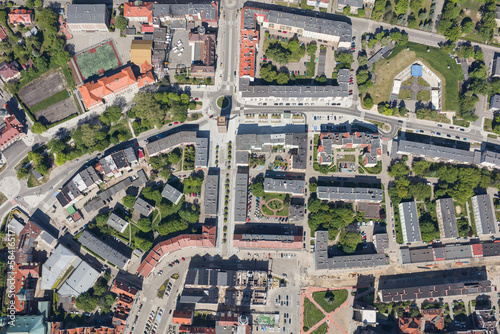 aerial view of the  Nysa city © mariusz szczygieł