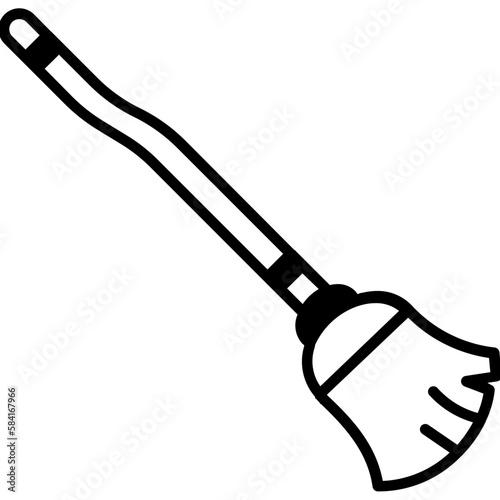 Brooms Trendy Color Vector Icon which can easily modify or edit

