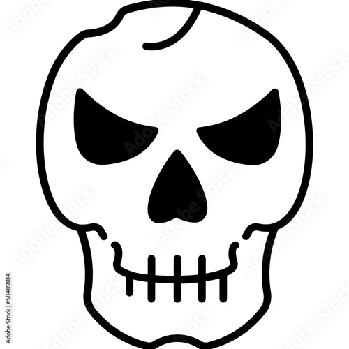 Cranial bones Trendy Color Vector Icon which can easily modify or edit
