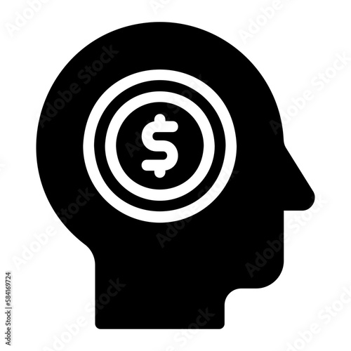 mindset glyph icon