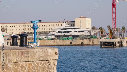 Observation deck with telescope, port.