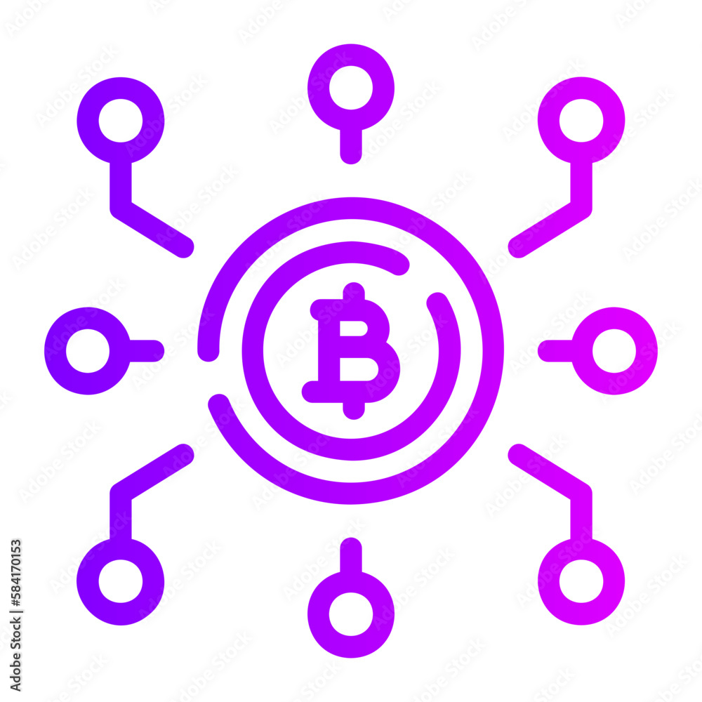 bitcoin gradient icon bitcoin gradient icon