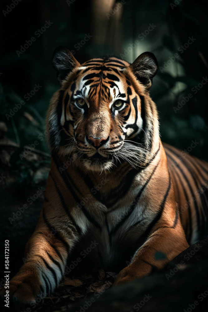 Fototapeta premium tiger in the wild