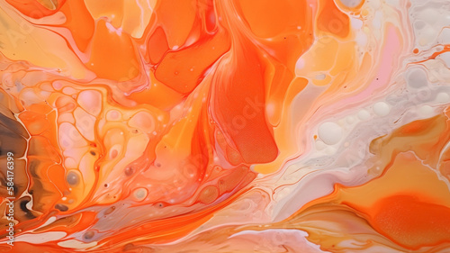 Abstract colorful background  Fluid art  wallpaper   generative ai 