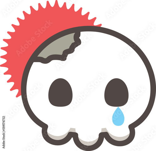 頭蓋骨骨折のイメージ