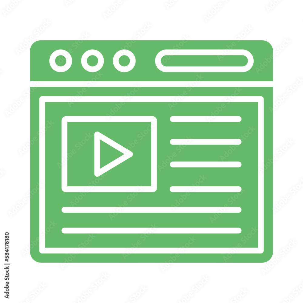 Video Content Icon Video Content Icon