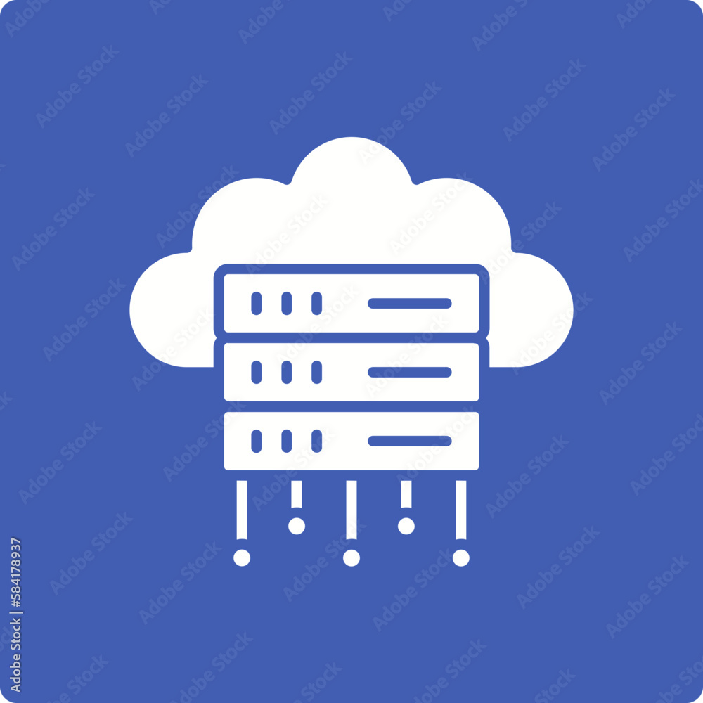 Cloud Server Icon Cloud Server Icon