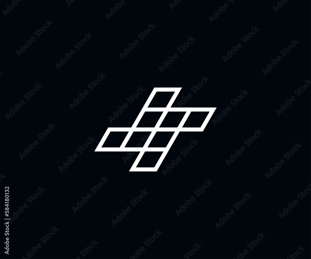 abstract vector logo icon looks modern and simple technology and science abstract vector logo icon looks modern and simple technology and science