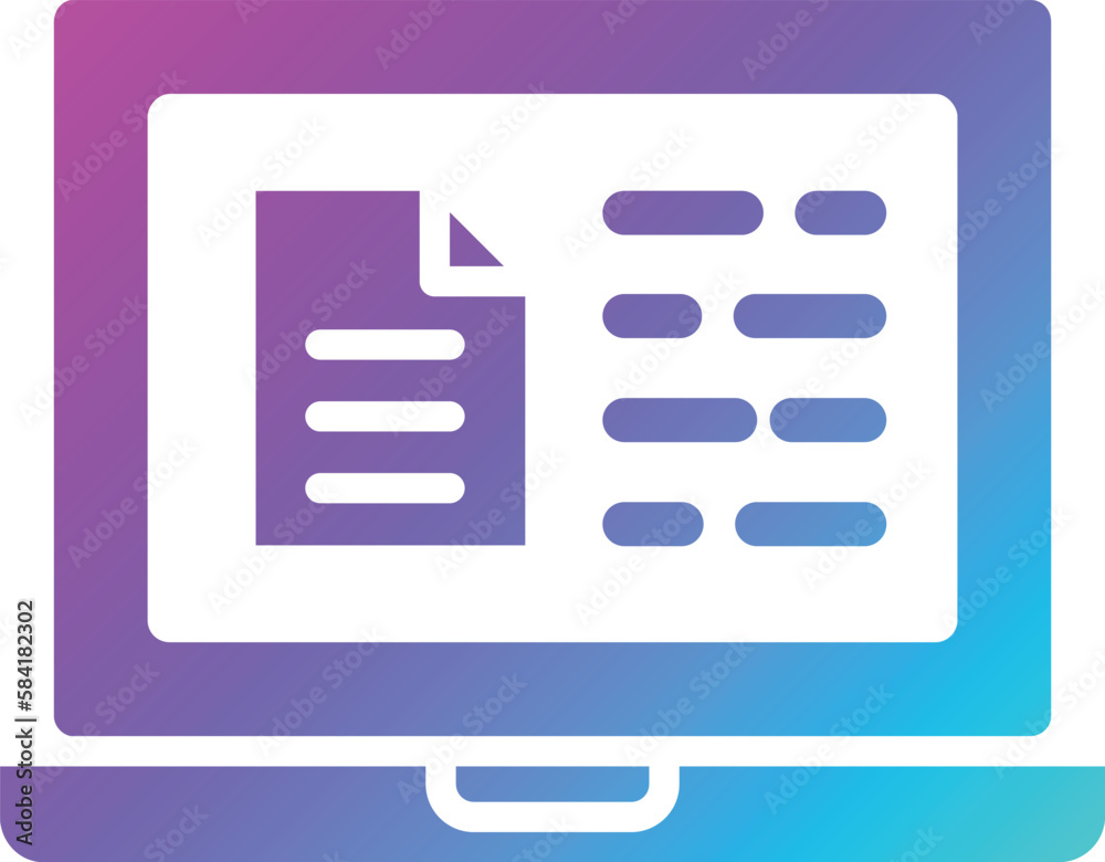 Online report Vector Icon Design Illustration Online report Vector Icon Design Illustration
