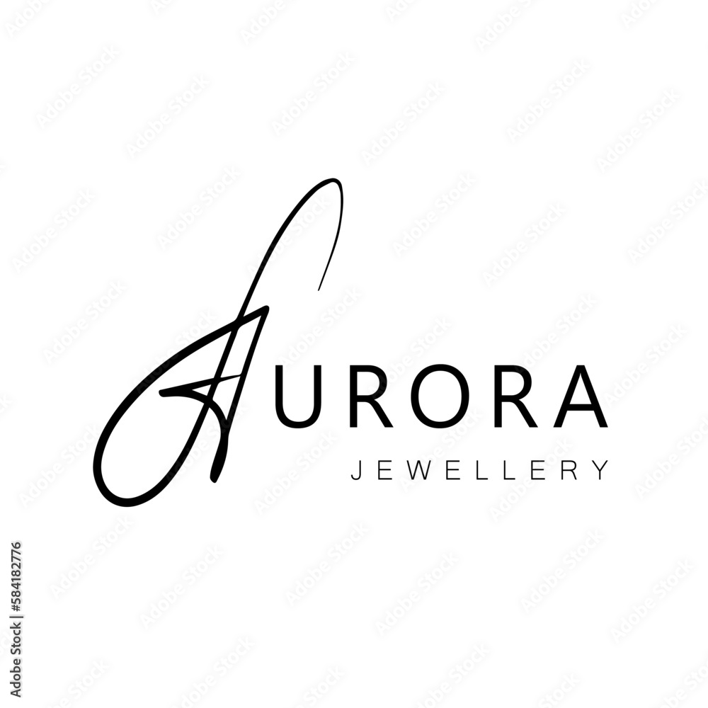 Jewellery company concept logo template