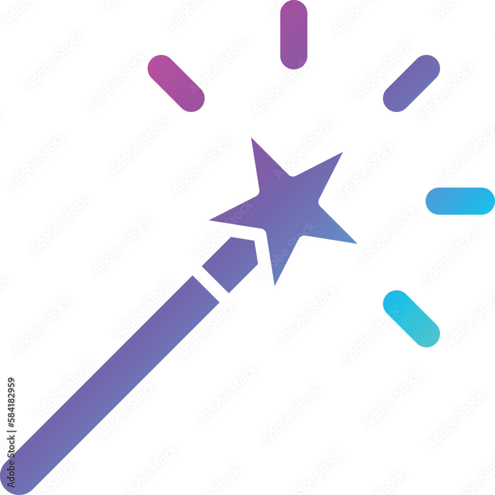 Magic wand Vector Icon Design Illustration Magic wand Vector Icon Design Illustration