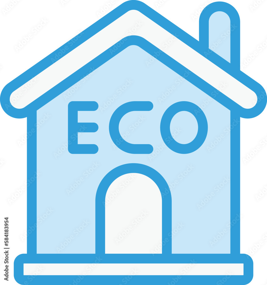 Eco house Vector Icon Design Illustration Eco house Vector Icon Design Illustration