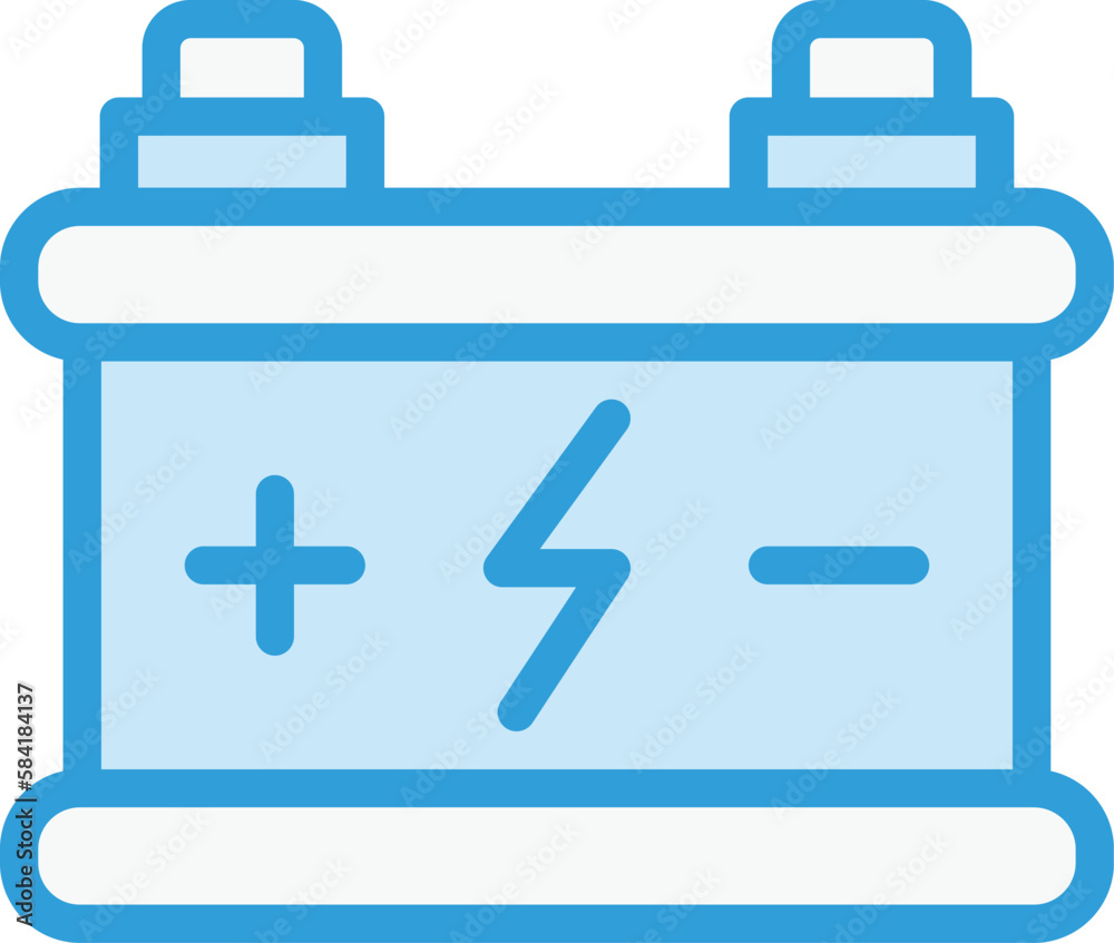 Fototapeta premium Car battery Vector Icon Design Illustration