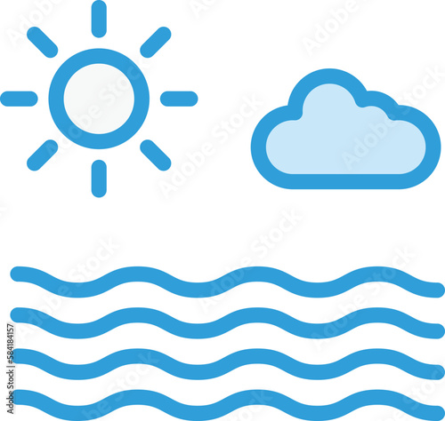 Sea Vector Icon Design Illustration