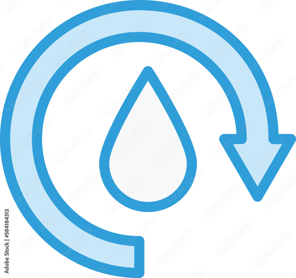 Water cycle Vector Icon Design Illustration Water cycle Vector Icon Design Illustration