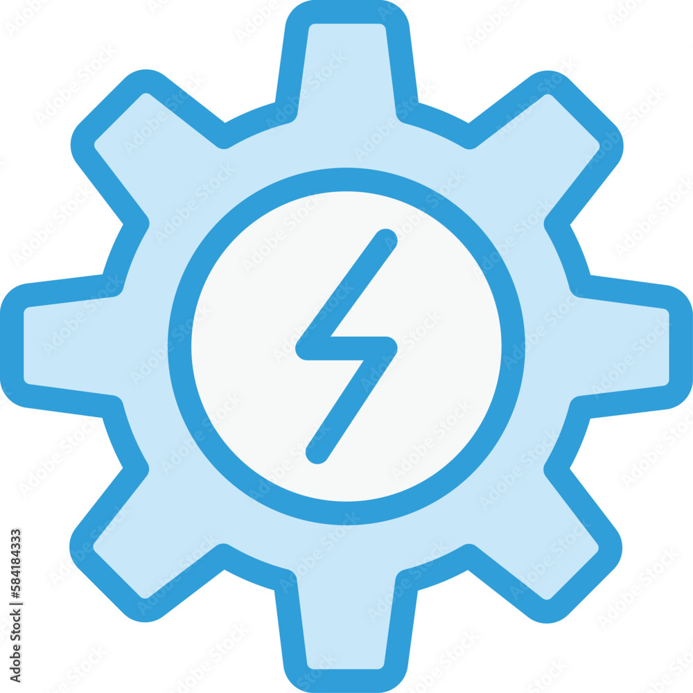 Electric gear Vector Icon Design Illustration Electric gear Vector Icon Design Illustration