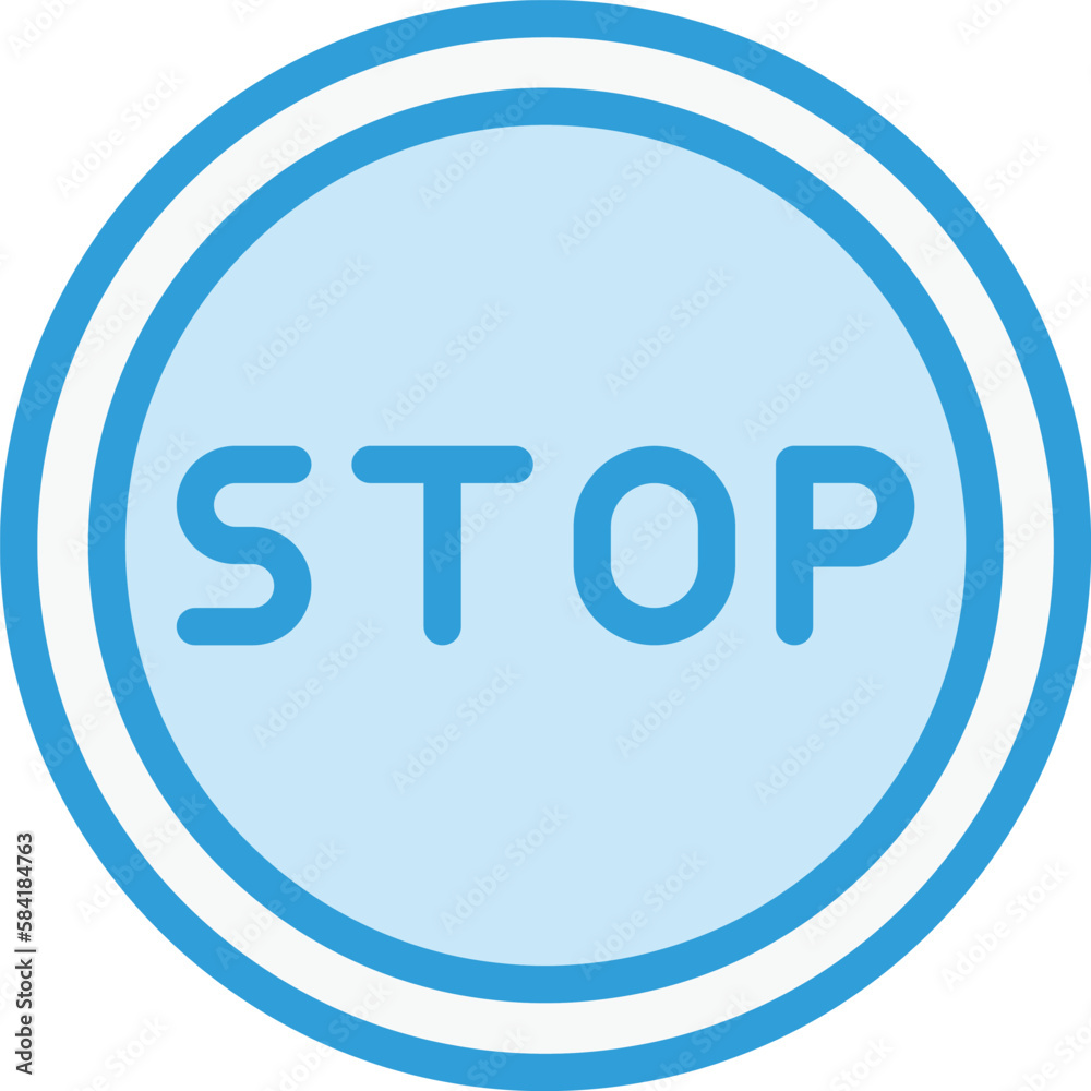 Stop Vector Icon Design Illustration Stop Vector Icon Design Illustration