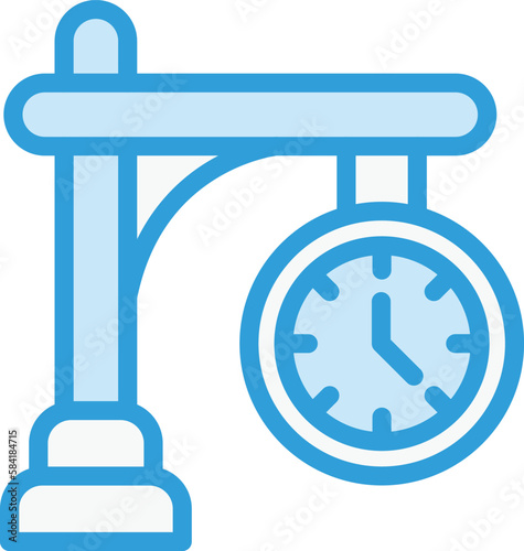 Clock Vector Icon Design Illustration