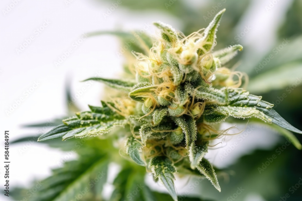 Close-up buds of cannabis, Ai Generated. Close-up buds of cannabis, Ai Generated.