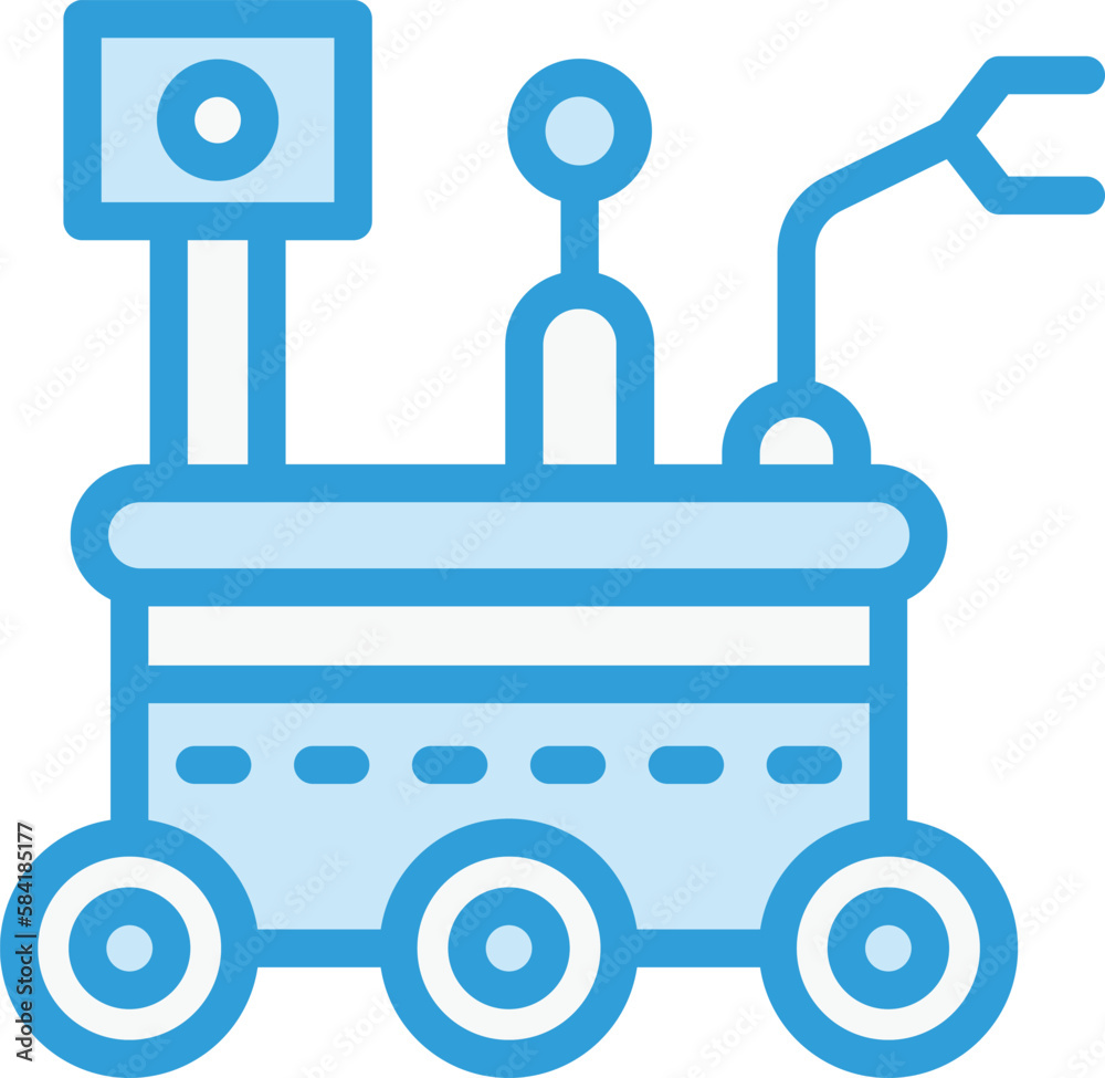 Mars rover Vector Icon Design Illustration Mars rover Vector Icon Design Illustration