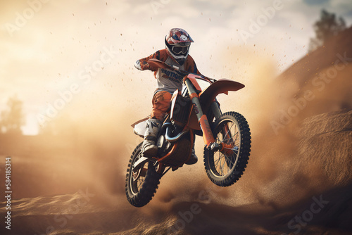 Motorcross Motorcycle   Generative Ai © DigitalGold