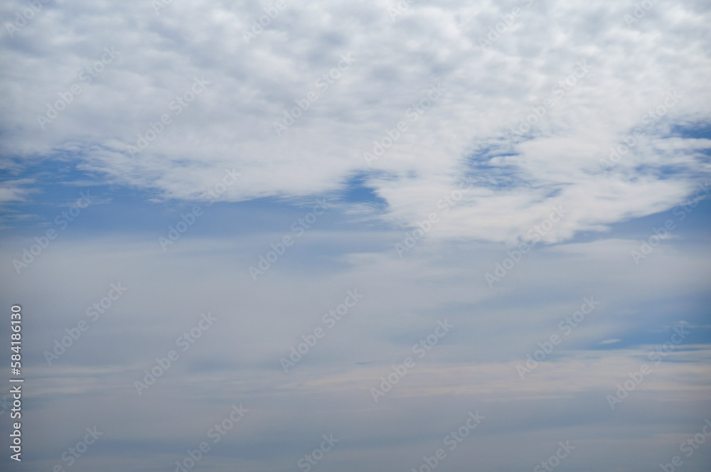 Beautiful sky. Cloudy landscape. Natural background.
