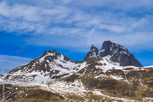 Famous mountain peak of Pyrenees, Pic du Midi d'Ossau