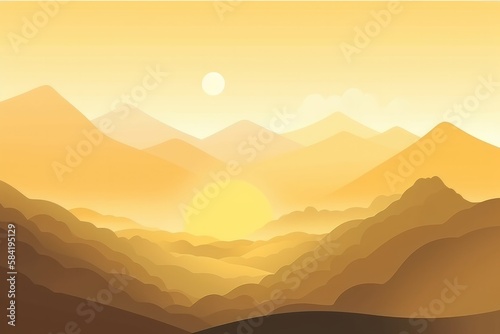 Desert landscape background. Generative ai