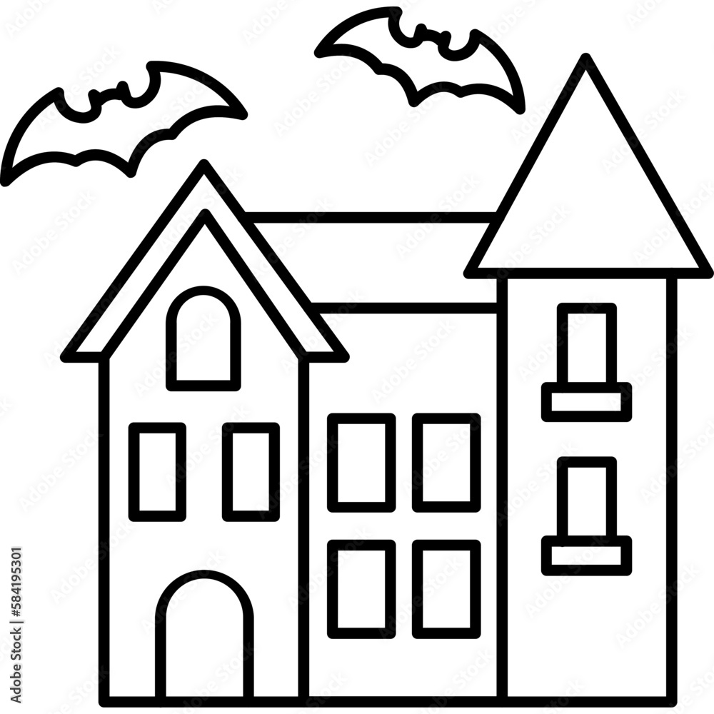 Abandoned house Trendy Color Vector Icon which can easily modify or edit


