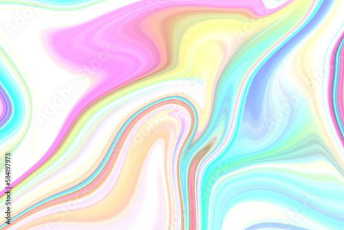 Multicolored abstract holographic texture design for pattern, neon background and Wallpaper. Smooth glowing, gradient horizontal background for mobile and web app, printing, book cover, wrapping paper