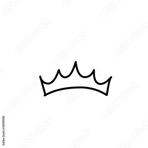 Outline crown icon