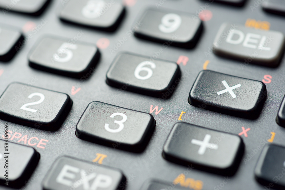 Close-up of a scientific calculator Close-up of a scientific calculator