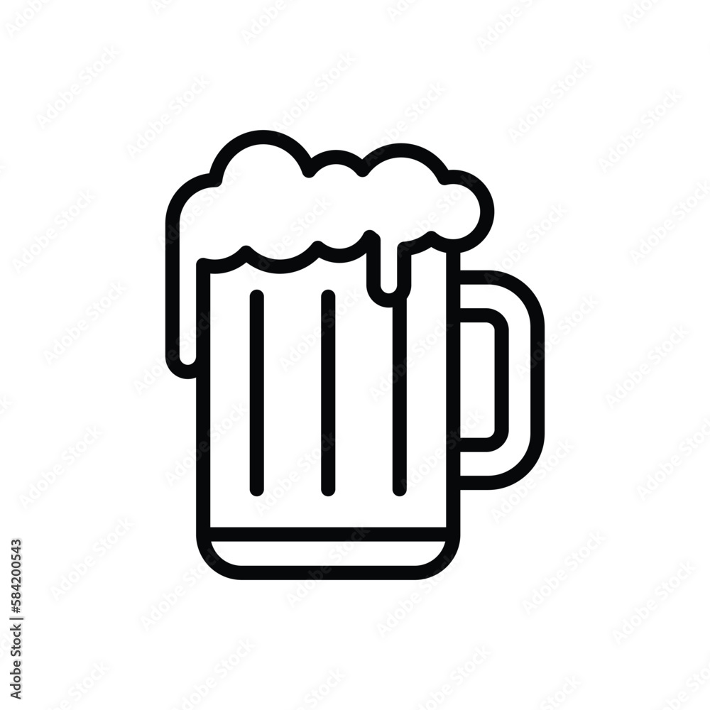 beer icon vector design template in white background beer icon vector design template in white background